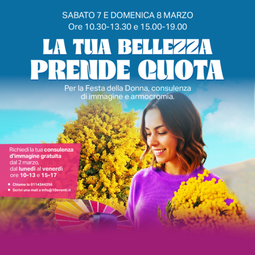 La tua bellezza prende quota